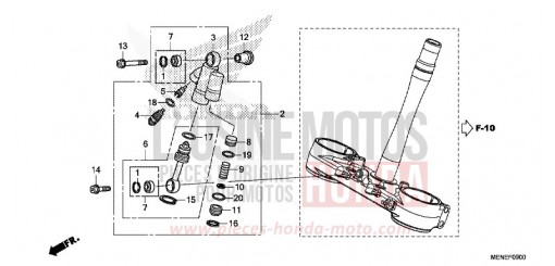 AMORTIS. DIRECTION CRF450RG de 2016